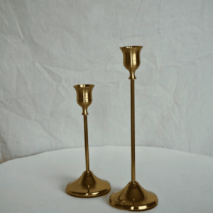 Bougeoir doré – 20 cm