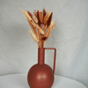Petit vase terracotta en acier