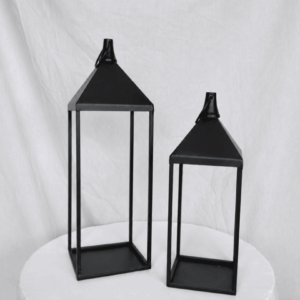 Lanterne noire ouverte – taille moyenne